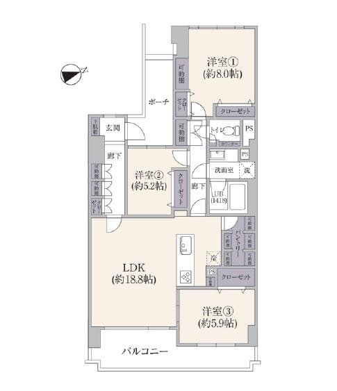 コスモ東戸塚グランパルクＡ棟