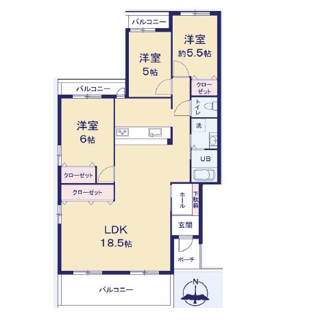 しいの木台ハイツ　２号棟
