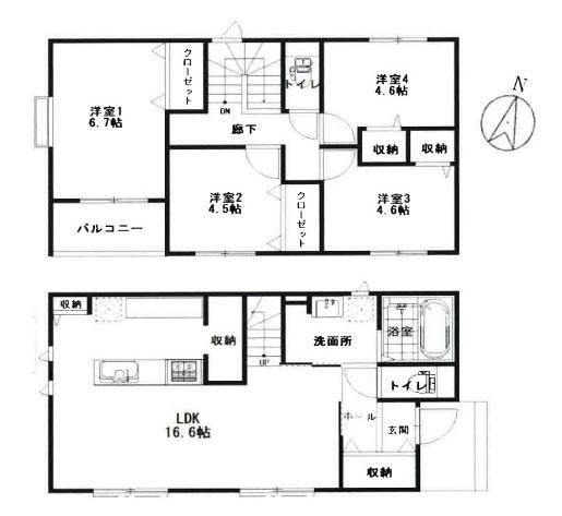 厚木市妻田北２丁目の新築一戸建