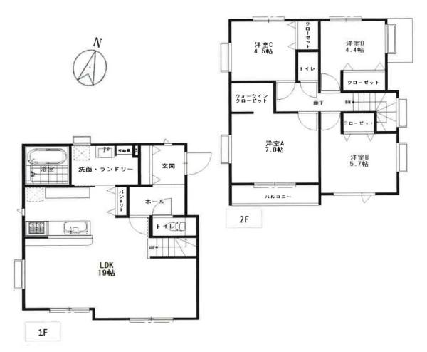 厚木市妻田北２丁目の新築一戸建