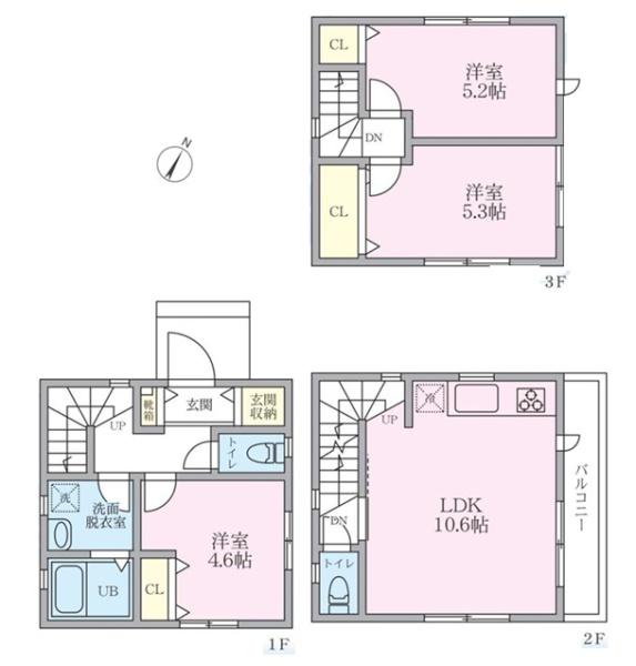 川崎市中原区小杉陣屋町２丁目の新築一戸建