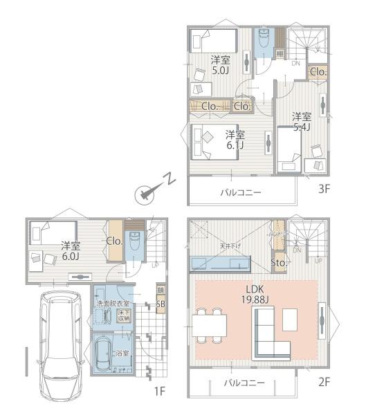 川崎市宮前区南平台の新築一戸建