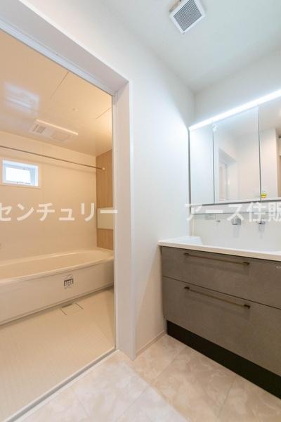 横浜市港南区東永谷3丁目の新築一戸建(洗面台・洗面所)