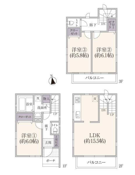 横浜市西区境之谷の中古一戸建