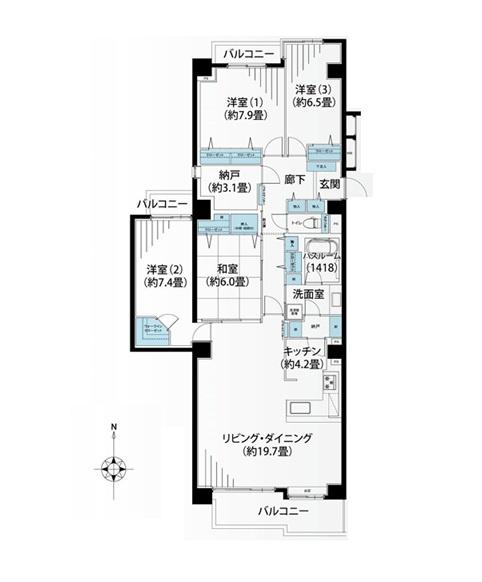 港北ファミールハイツ８－１号棟