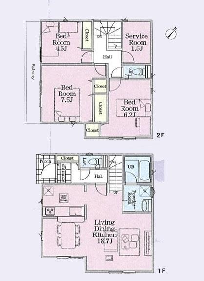 相模原市中央区並木２丁目の新築一戸建