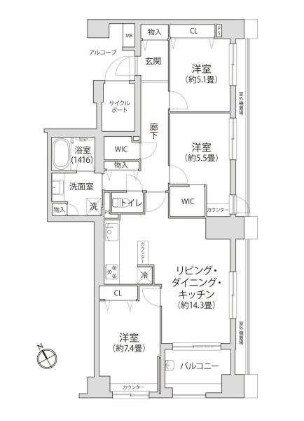 クレッセントユーパリノスの丘パームヒルズ