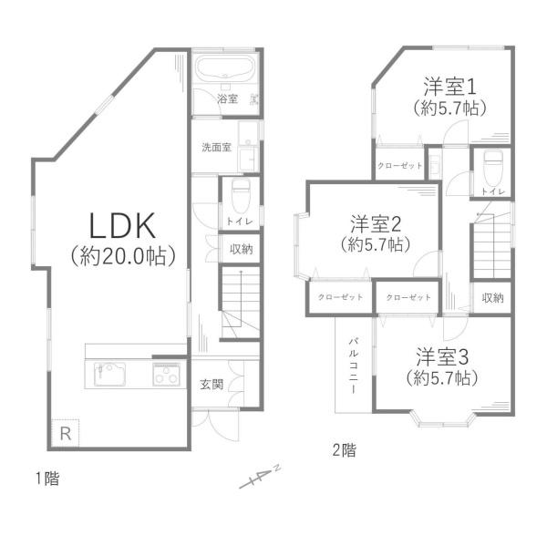綾瀬市吉岡東１丁目の中古一戸建