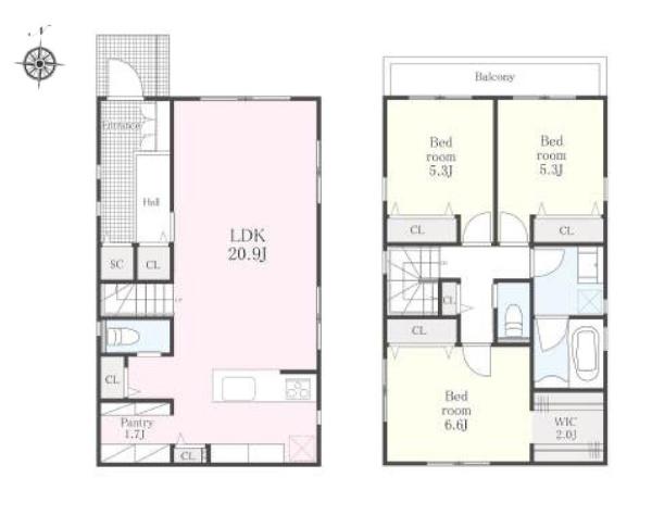 座間市入谷東４丁目の新築一戸建