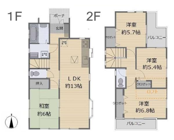 横浜市南区唐沢の中古一戸建