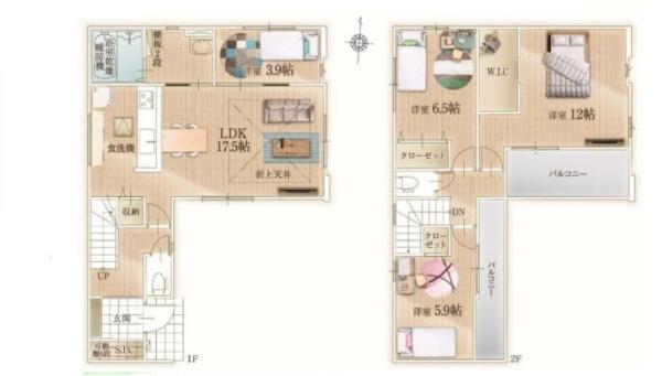 座間市緑ケ丘４丁目の新築一戸建