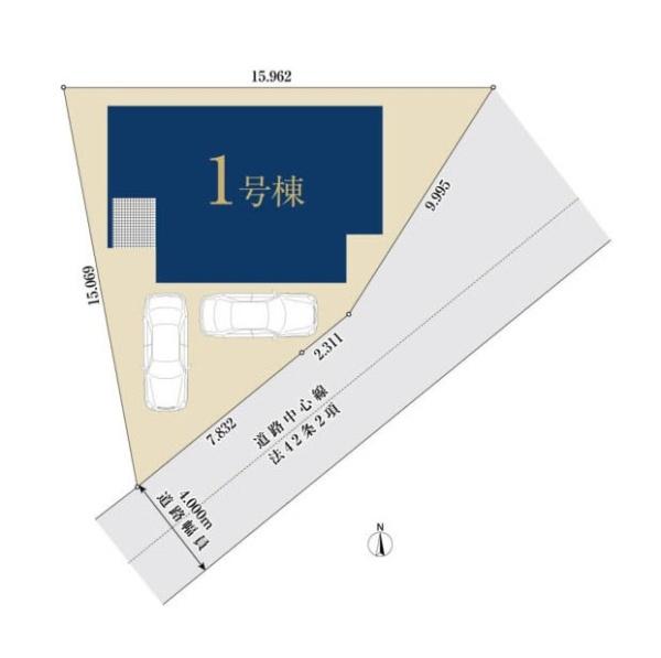横浜市瀬谷区瀬谷2丁目の新築一戸建(区画図)