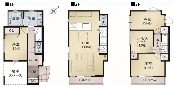 横浜市神奈川区松見町4丁目の新築一戸建