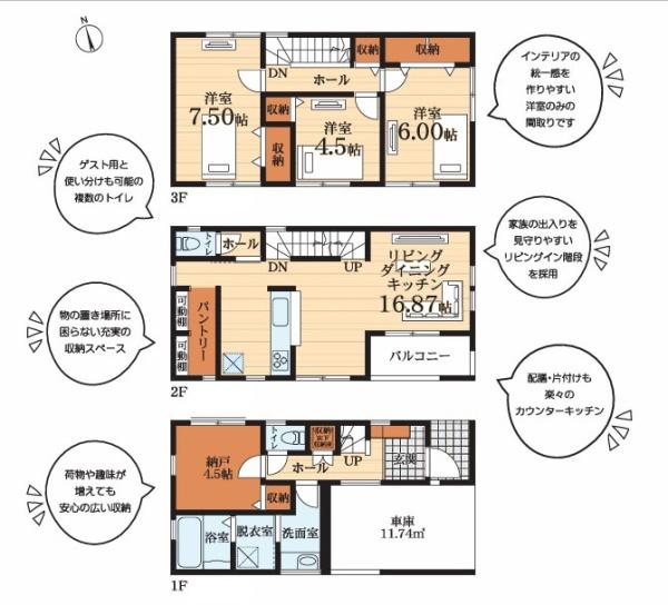 川崎市幸区南加瀬３丁目の新築一戸建