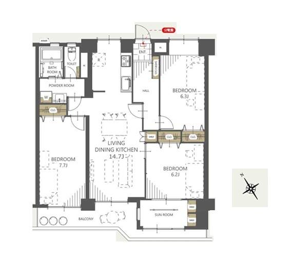野庭団地604の4号棟