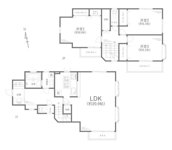 川崎市多摩区栗谷２丁目の中古一戸建