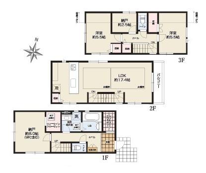 川崎市高津区梶ケ谷３丁目の新築一戸建