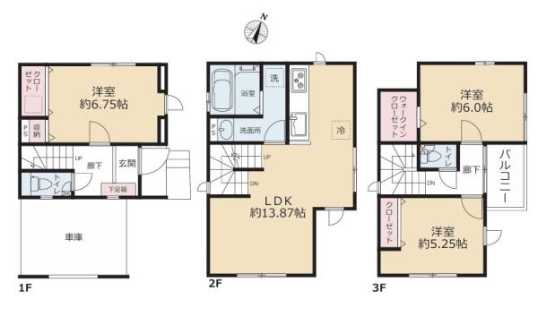 川崎市高津区梶ケ谷２丁目の新築一戸建