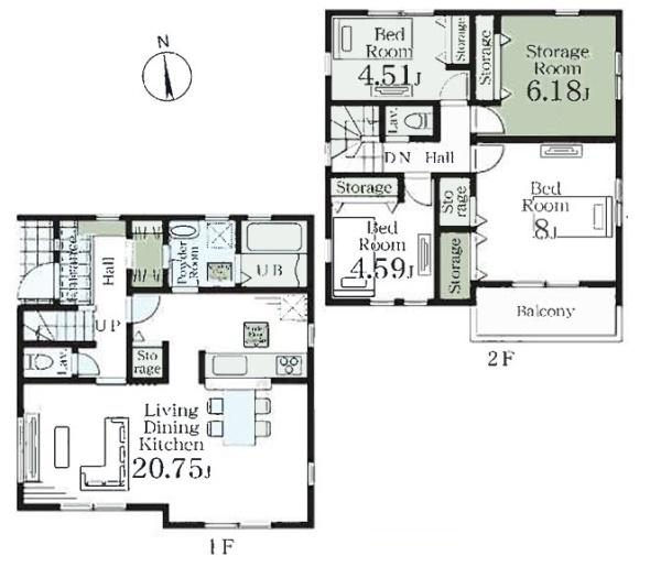 海老名市国分南３丁目の新築一戸建