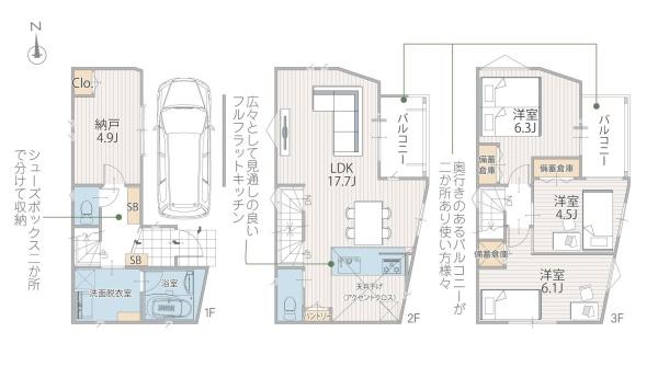 横浜市神奈川区神之木台の新築一戸建