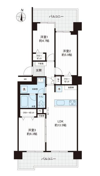 茅ケ崎グランドハイツ　Ｃ棟