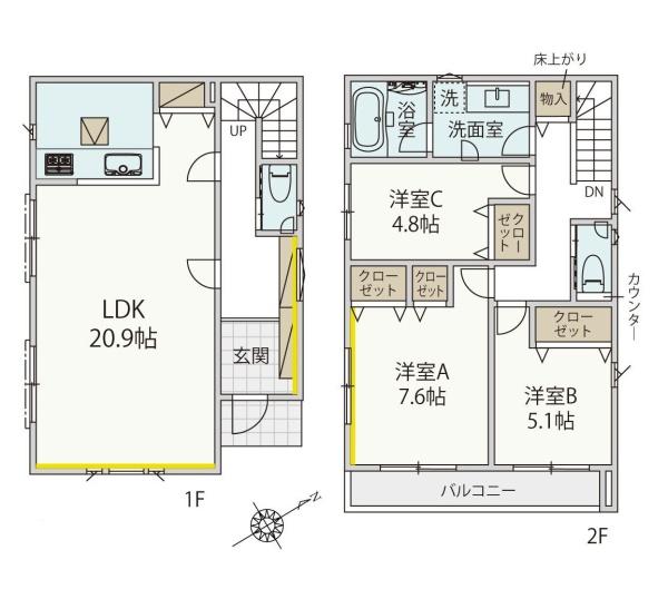 川崎市宮前区初山２丁目の新築一戸建