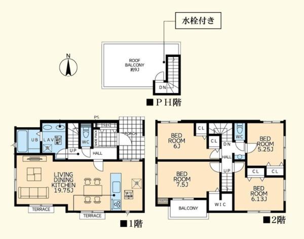座間市入谷東４丁目の新築一戸建