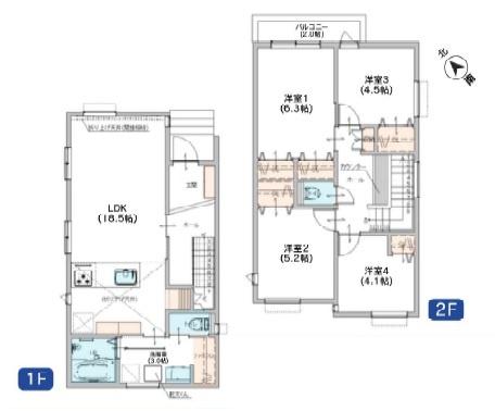 厚木市旭町２丁目の新築一戸建