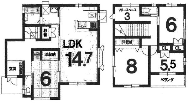 大府市月見町６丁目の中古一戸建