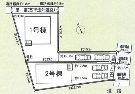 高浜市神明町6丁目の新築一戸建(全体区画図)