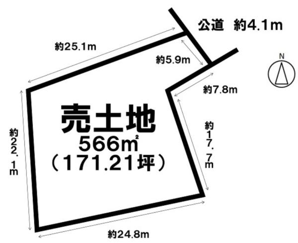 知多郡東浦町大字緒川字上米田の売土地