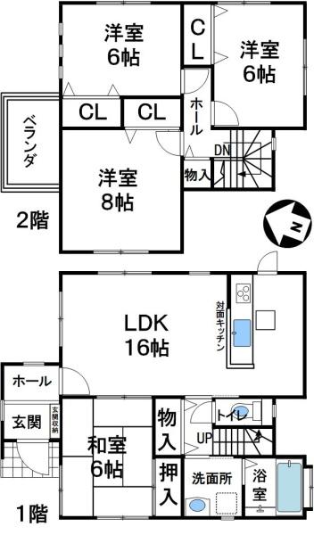 神戸市北区山田町原野字大山の中古一戸建て