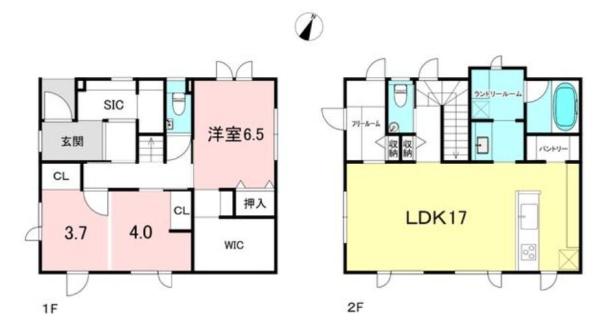 新築未入居戸建て　Ｂ号地