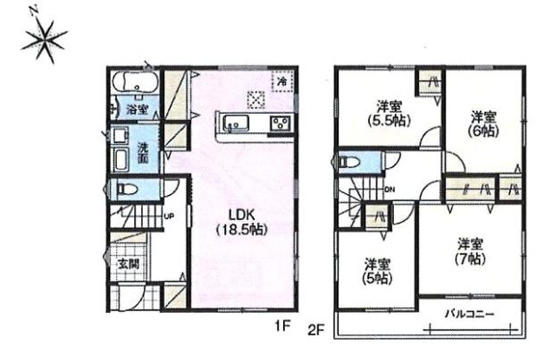 新築戸建て　２号棟