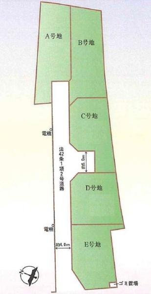 建築条件なし土地　Ｂ号地