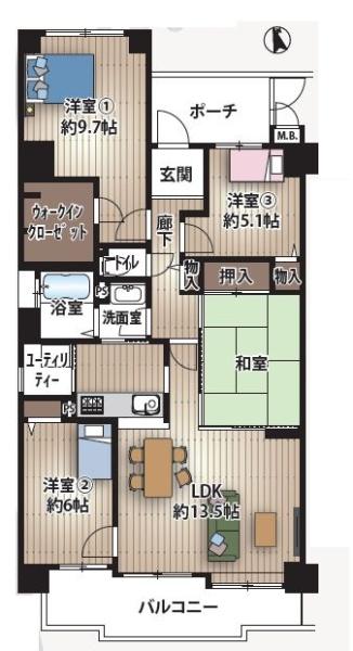 ルネ神戸北町２サウスコート２番館