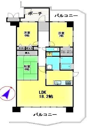 ルモングレース北鈴蘭台(間取り)