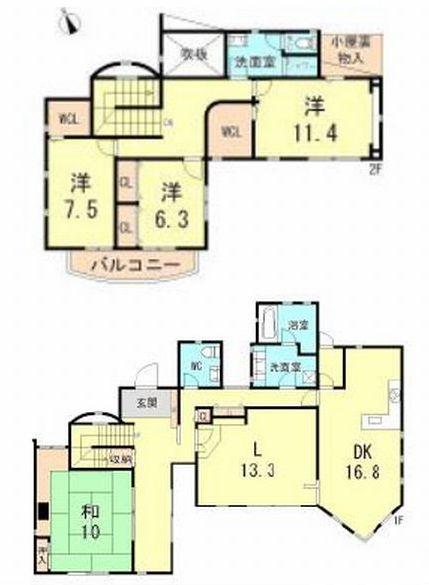 神戸市北区柏尾台の中古一戸建て