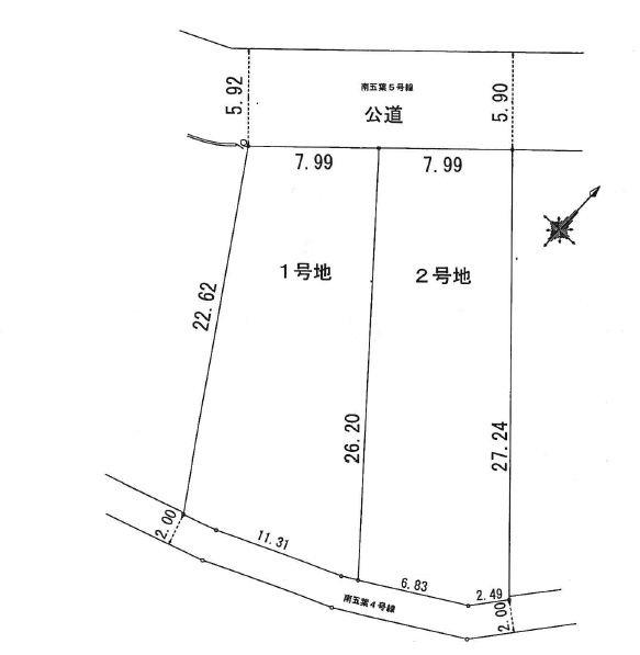 建築条件なし土地　２号地