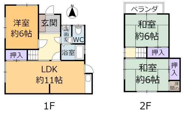 生駒市俵口町の中古テラスハウス