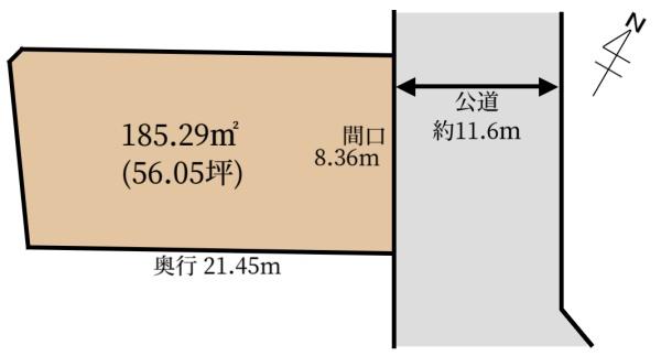 奈良市宝来町　売土地　1区画【建築条件なし】
