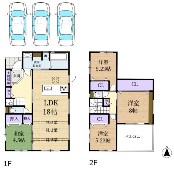 奈良市富雄北３丁目の新築一戸建