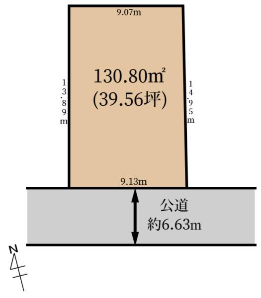 生駒郡三郷町立野北2丁目の土地(間取り)