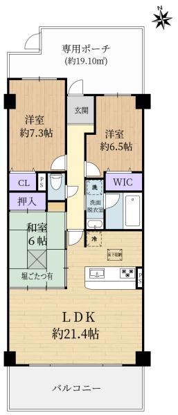 アコール学園前(間取り)