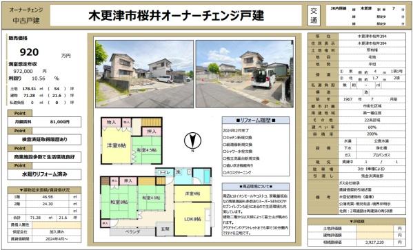 商業施設充実　木更津市　OC戸建