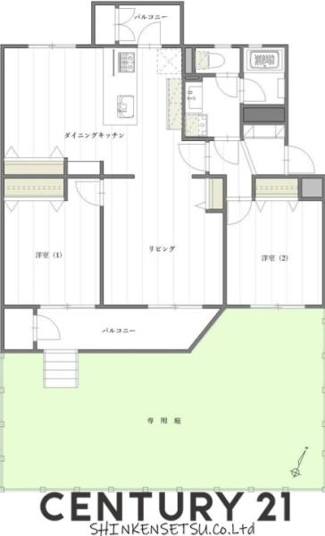 谷津遊園ハイツD棟001