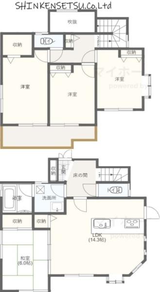 市川市東菅野３丁目の中古一戸建