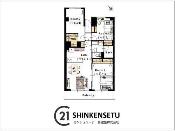 第３稲毛ハイツ２８号棟　002