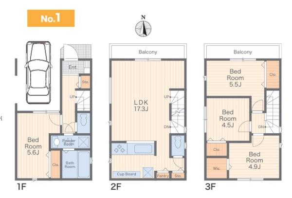 新築一戸建　１号棟