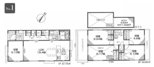新築一戸建　１号棟
